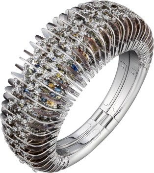 Polymorph Bracelet White gold, quartz, sapphires, diamonds