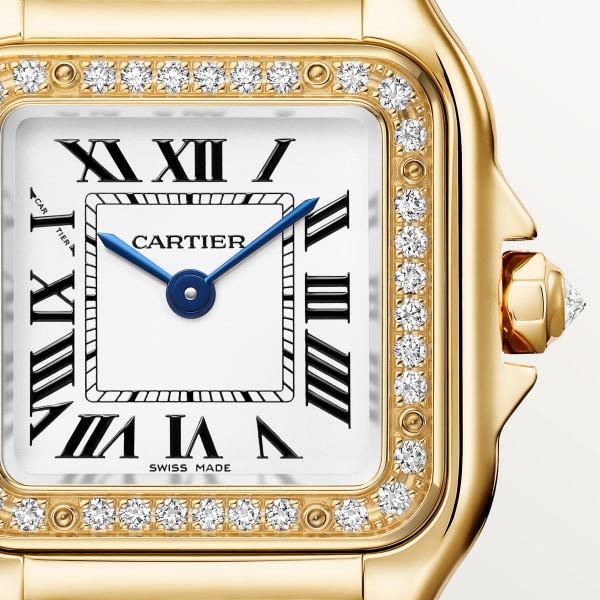 Panthère de Cartier watch Small model, quartz movement, yellow gold, diamonds
