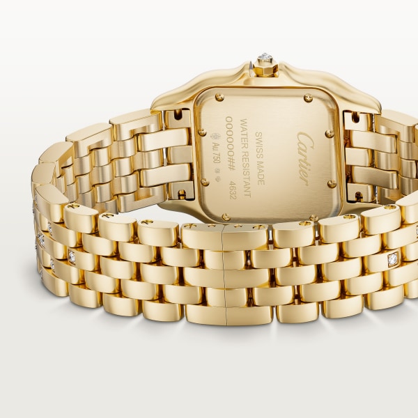 Panthère de Cartier watch Medium model, quartz movement, yellow gold, diamonds