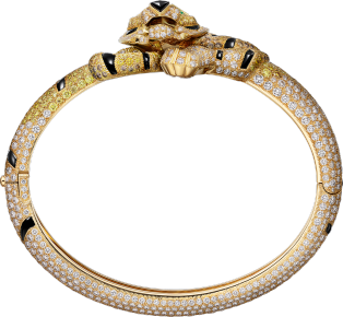 Cartier Fauna and Flora Bracelet Yellow gold, onyx, emeralds, yellow diamonds, orange diamonds, brown diamonds, diamonds