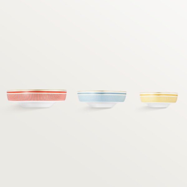 Set of three Cartier Characters bowls Porcelain