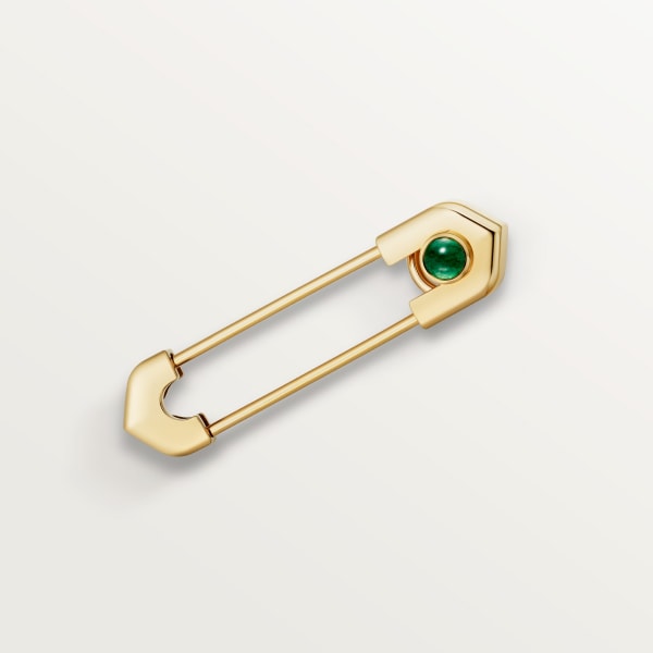 C de Cartier pin Yellow gold, aventurine