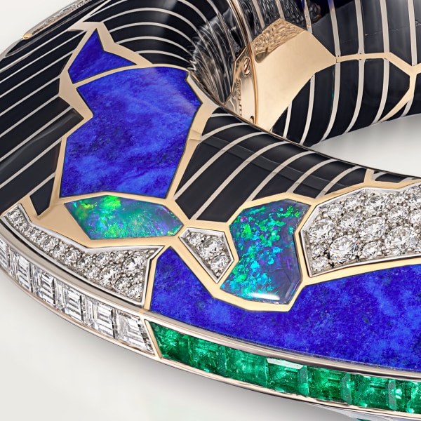 Polymorph Bracelet Rose gold, white gold, lapis, onyx, opals, emeralds, sapphires, diamonds