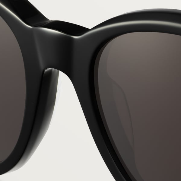 Première de Cartier sunglasses Black acetate, grey lenses