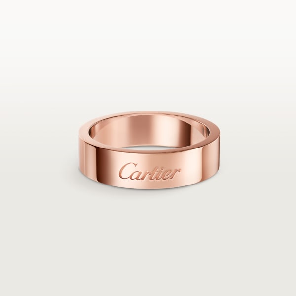 C de Cartier wedding ring, 5 mm width Rose gold