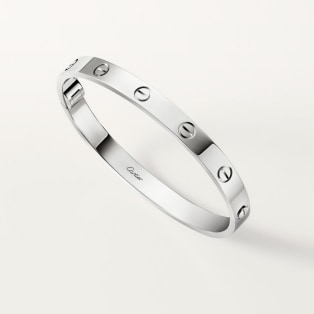 <span class='lovefont'>A </span> bracelet, classic model, one screw closure White gold