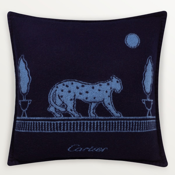 Panthère de Cartier cushion Merino wool and cashmere
