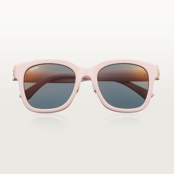 C de Cartier Sunglasses Pink acetate, grey lenses