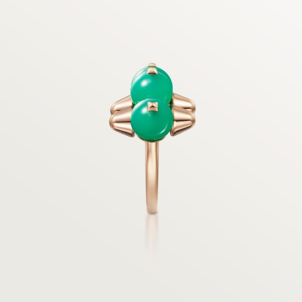 Clash de Cartier ring Rose gold, chrysoprase