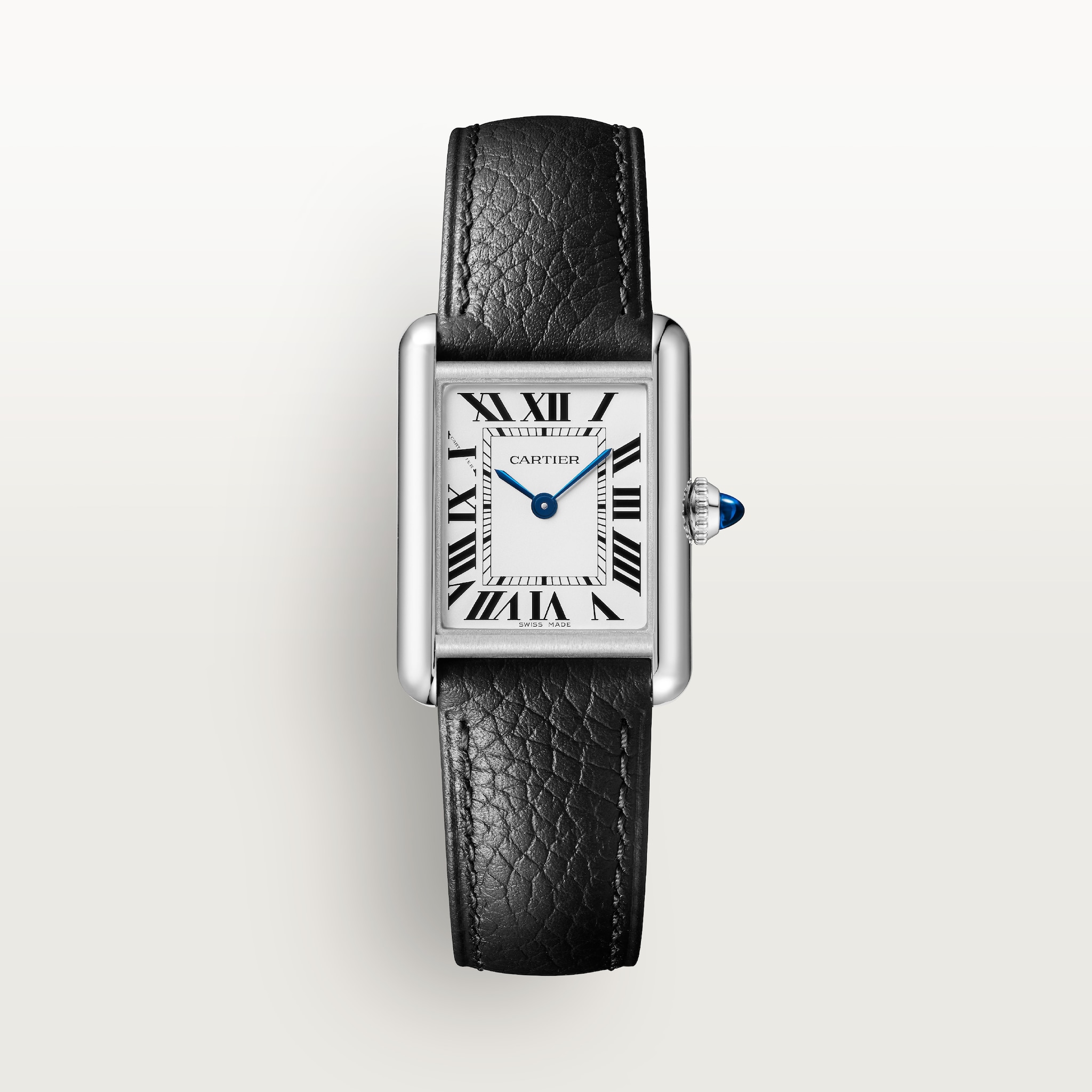 Tank Must SolarBeat™ watchSmall model, SolarBeat™ photovoltaic movement, steel, calfskin strap
