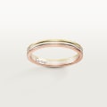 Vendome Louis Cartier wedding ring, width 2.5 mm White gold, rose gold, yellow gold