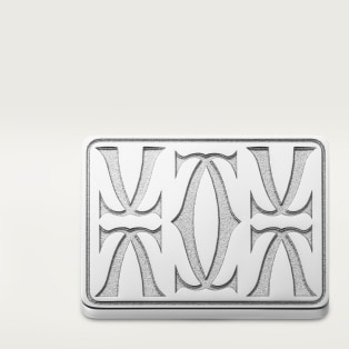 Double C de Cartier cufflinks Sterling silver, palladium finish.