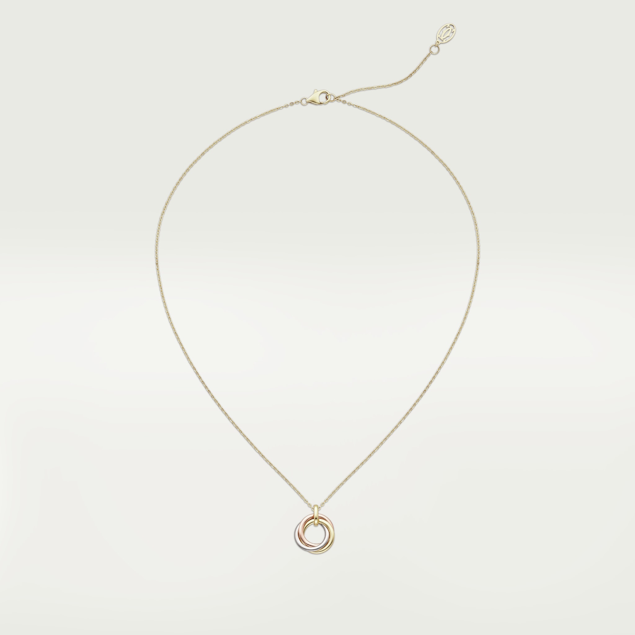 Trinity necklaceWhite gold, rose gold, yellow gold
