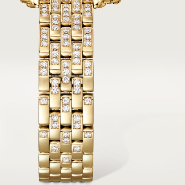 Panthère de Cartier watch Medium model, quartz movement, yellow gold, diamonds