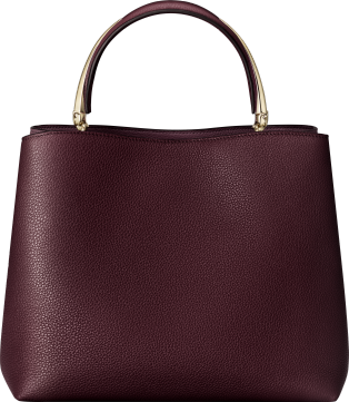 Medium model handle bag, Panthère Double Grape grained calfskin