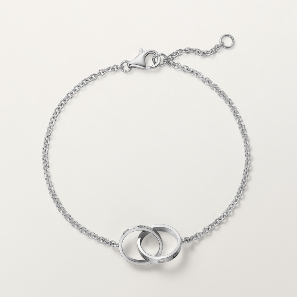 Love bracelet, on chain White gold