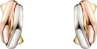 Trinity枕形耳环  白金，黄金，玫瑰金
