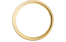 C de Cartier wedding ring, 3 mm width Yellow gold.