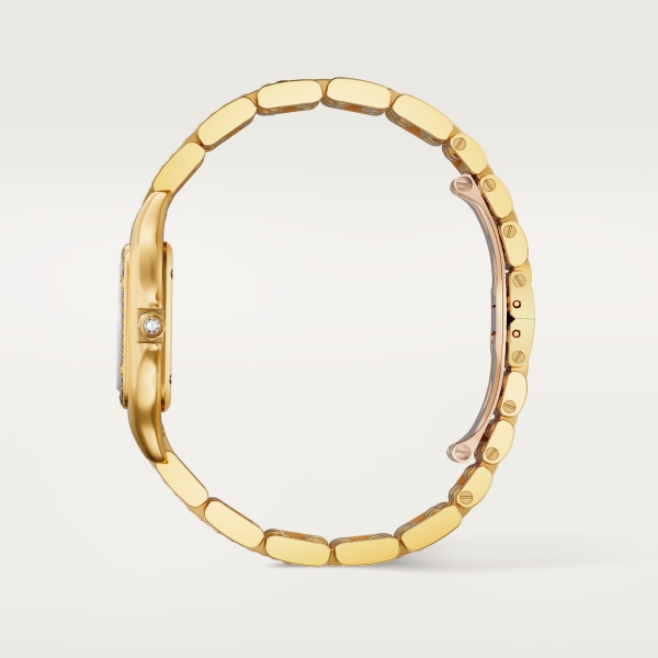Panthère de Cartier watch Medium model, quartz movement, yellow gold, diamonds