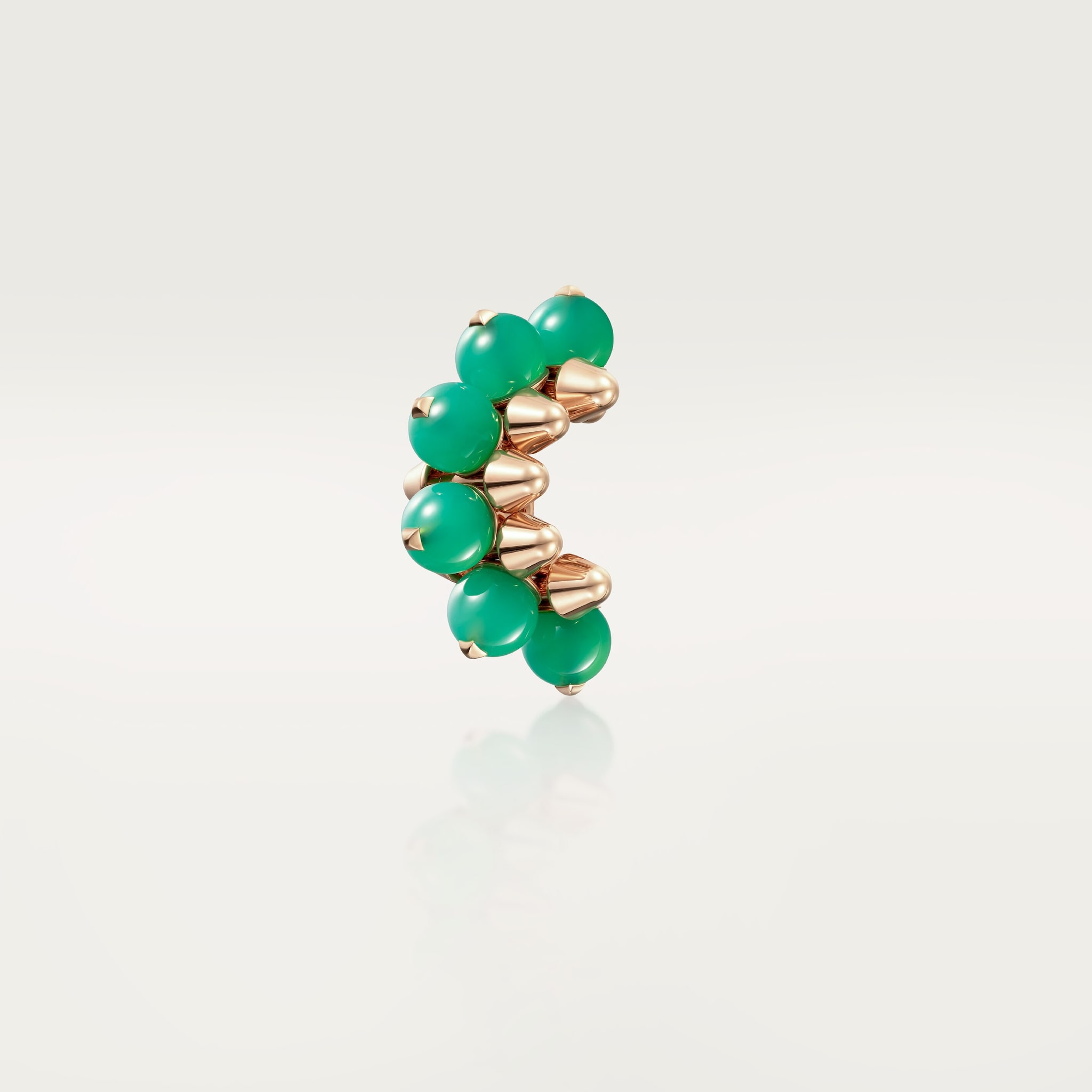 Clash de Cartier single earring, XL modelPink gold, chrysoprase