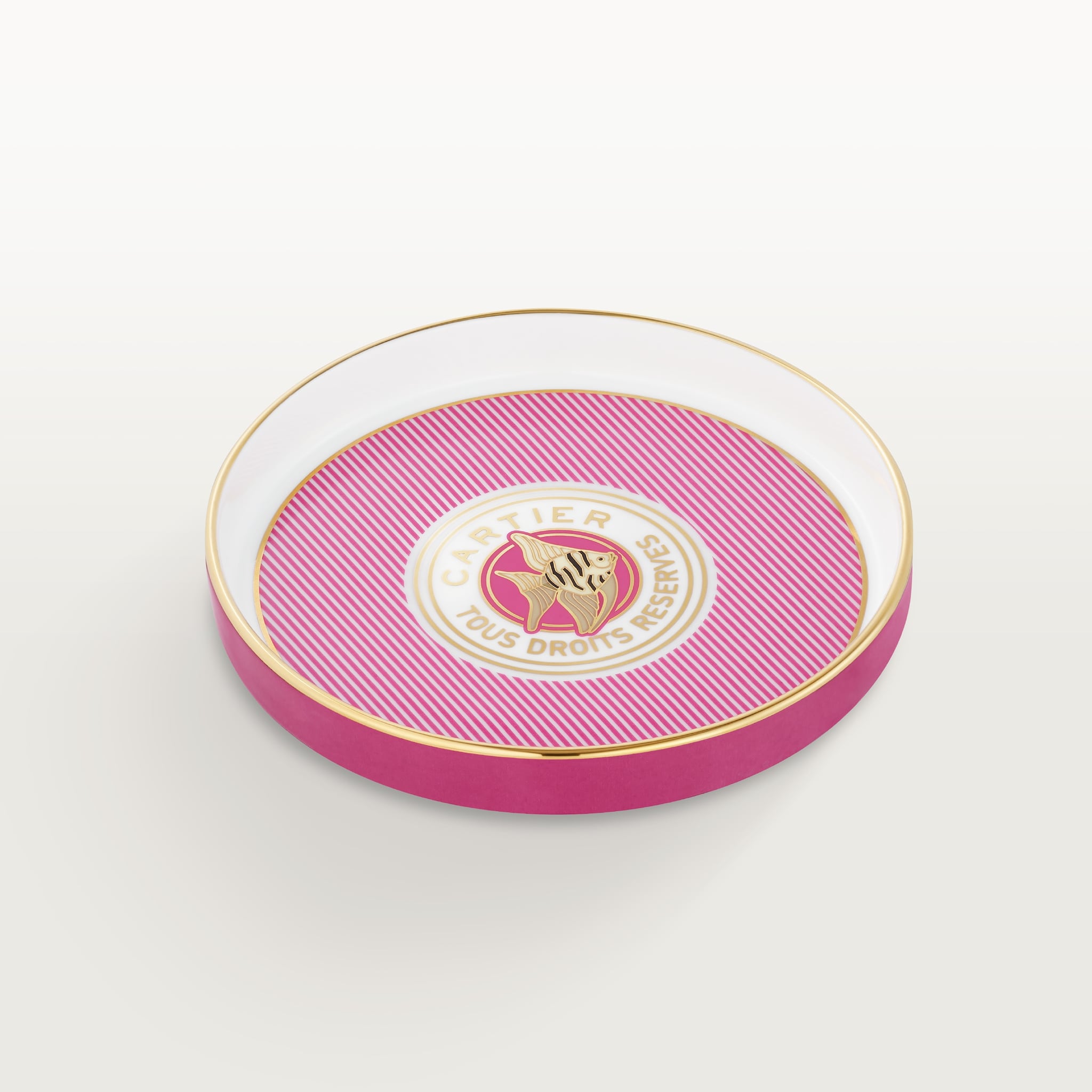 Cartier Characters round tray, small modelPorcelain