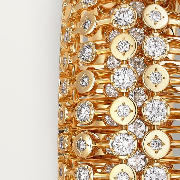 Cartier Libre Polymorph bracelet, transformable, diamonds Yellow gold, diamonds