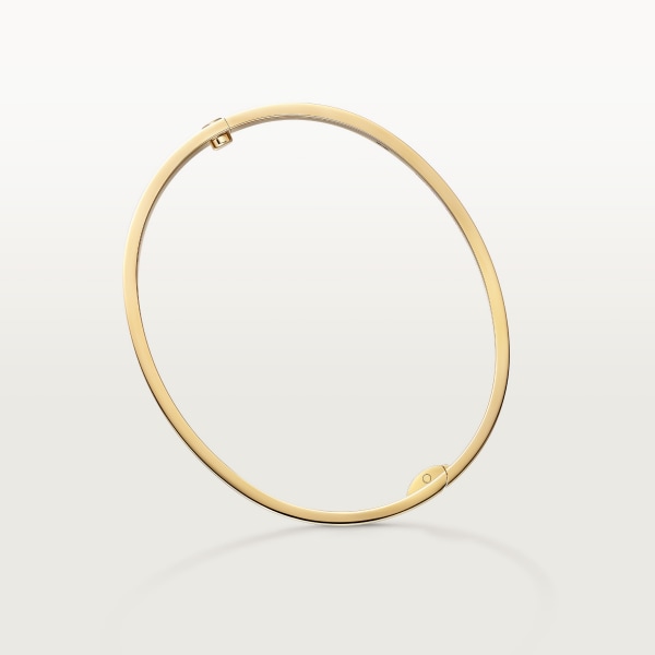 Love bracelet, classic model, paved Yellow gold, diamonds