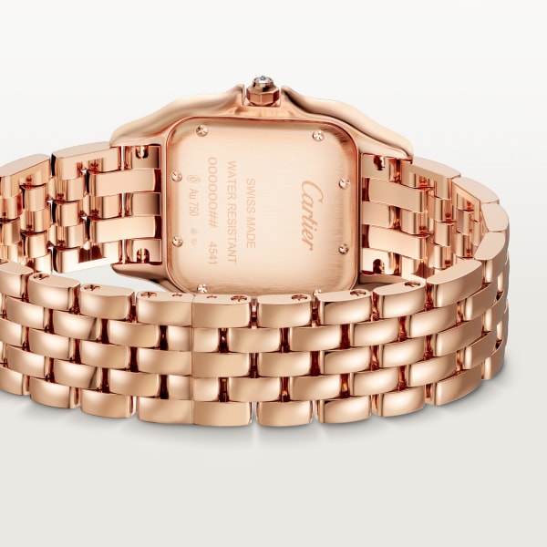 Panthère de Cartier watch Medium model, quartz, rose gold, diamonds