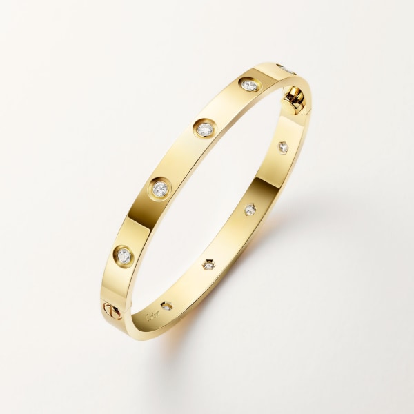 CRB6070317 LOVE bracelet 10 diamonds Yellow gold diamonds Cartier