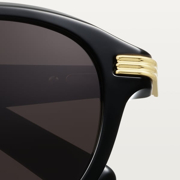 Première de Cartier sunglasses Black acetate, grey lenses