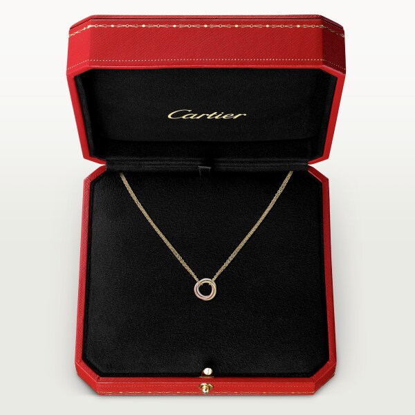 Trinity necklace, mini model  White gold, yellow gold, rose gold