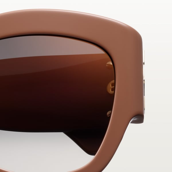 C de Cartier Sunglasses Caramel acetate, grey lenses
