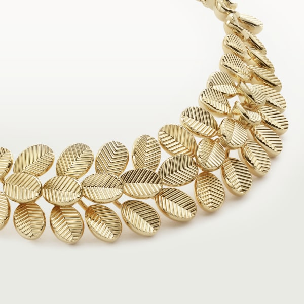 Grain de Café necklace Yellow gold, diamond