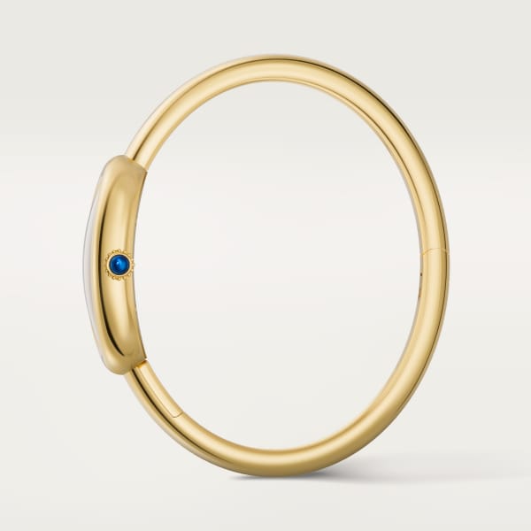 Baignoire watch Small model, size 16, quartz, yellow gold