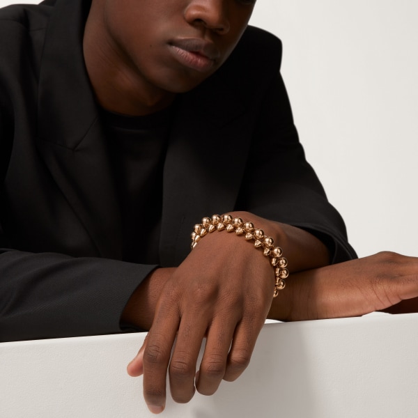 Clash de Cartier bracelet, flexible, extra-large model Rose gold