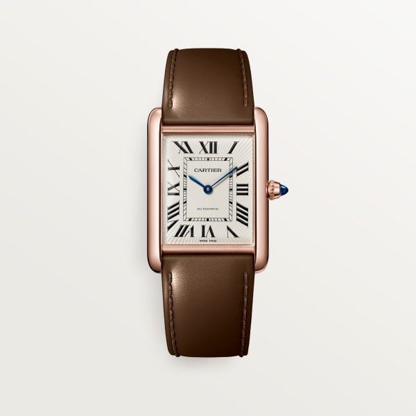 Tank Louis Cartier watch Large model, automatic movement, rose gold