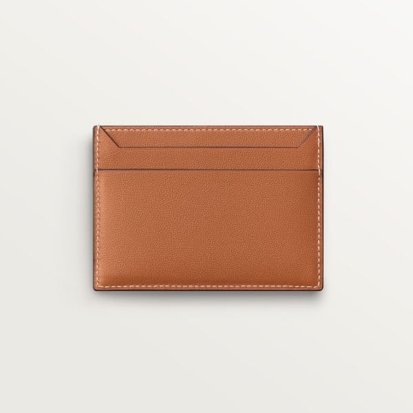 Double card holder, Must de Cartier Caramel-coloured calfskin