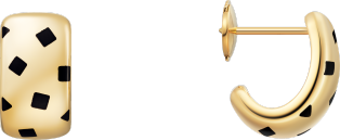 Panthère de Cartier earrings Yellow gold, lacquer 
