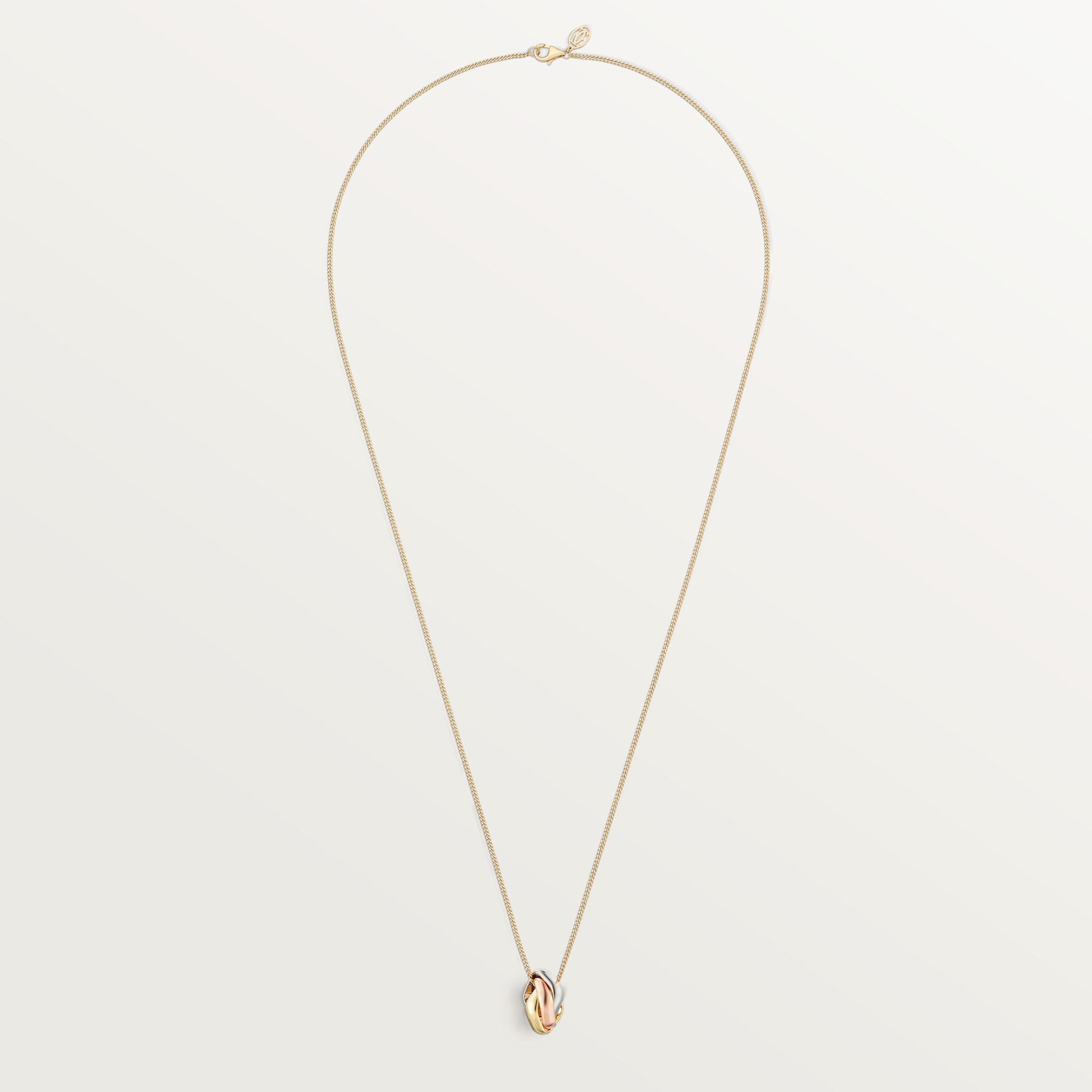 Trinity cushion pendant White gold, yellow gold, rose gold
