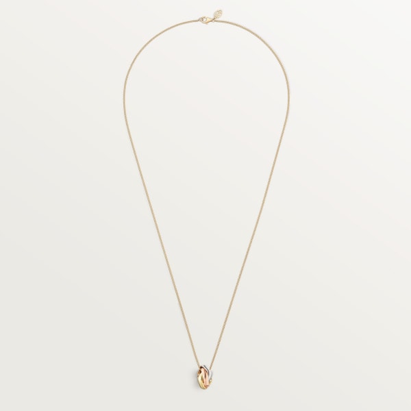 Trinity cushion necklace White gold, yellow gold, rose gold