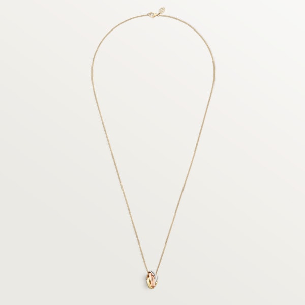Trinity cushion pendant  White gold, yellow gold, rose gold