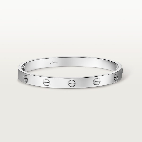 Love bracelet, classic model, one screw closure White gold