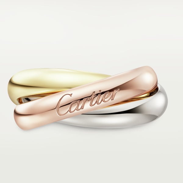 Trinity ring, large model White gold, yellow gold, rose gold