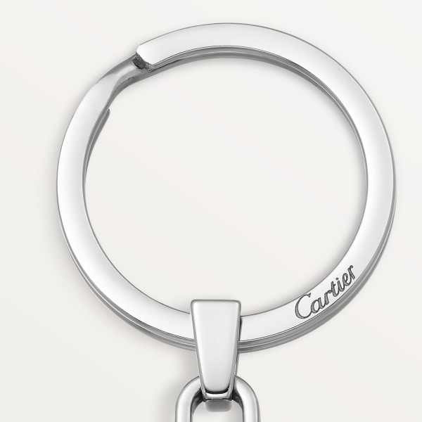 Santos de Cartier keyring Stainless steel and gold-finish metal