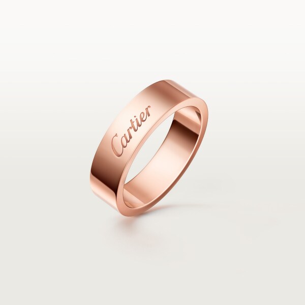 C de Cartier wedding ring, 5 mm width Rose gold