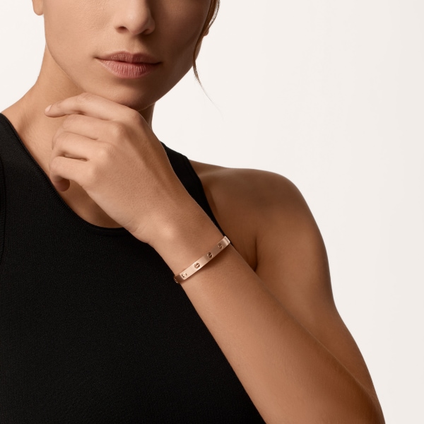 Love bracelet, classic model, brushed  Rose gold, brushed finish
