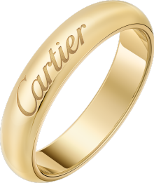 C de Cartier wedding ring, 4 mm width Yellow gold.