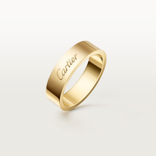 C de Cartier wedding ring, 5 mm width Yellow gold
