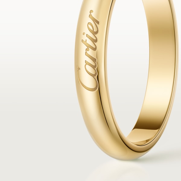 C de Cartier wedding band, 3 mm width Yellow gold