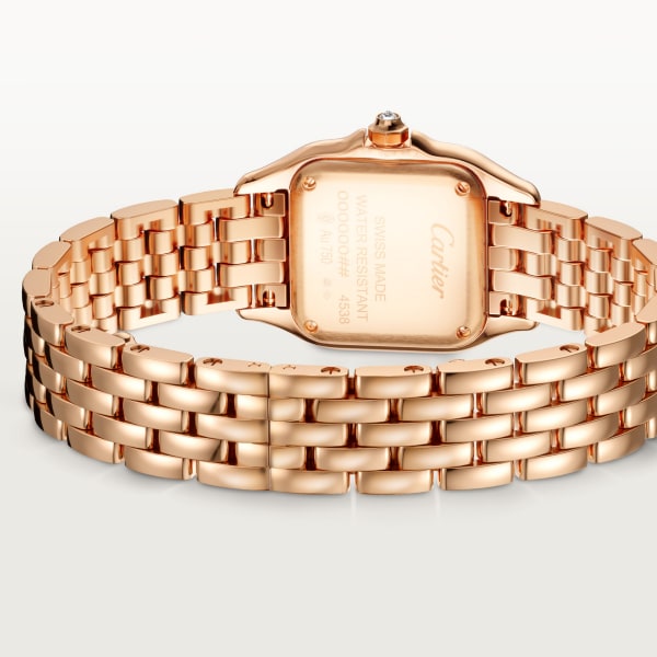 Panthère de Cartier watch, small model Small model, quartz, rose gold, diamonds
